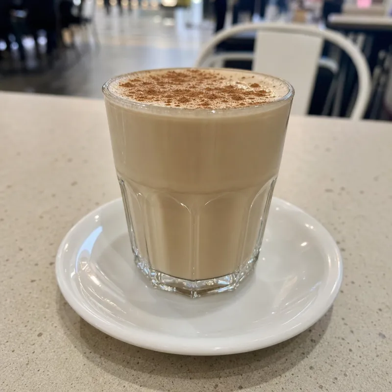 Chai latte in a cup