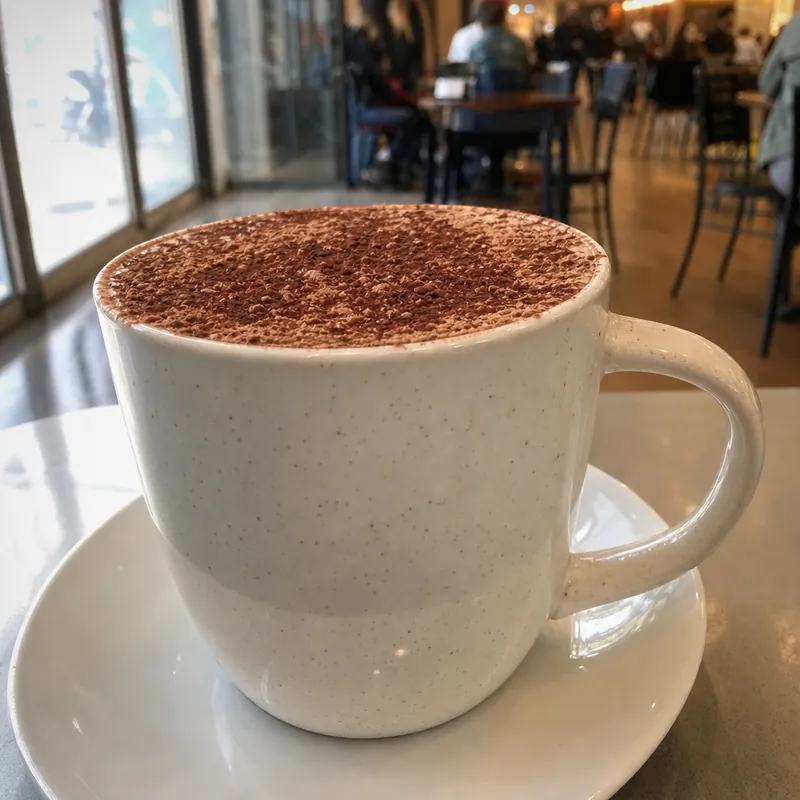 Hot chocolate in a cup